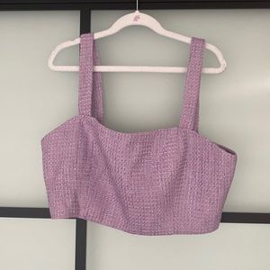 Lavender Crop Top